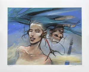 Enki Bilal • "Compiègne" Estampe Pigmentaire numérotée, signée & limitée 150ex.