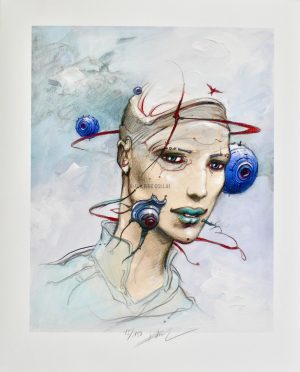 Enki Bilal • " I.A" Estampe pigmentaire n° et signée 150 ex.
