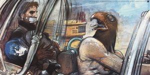 Enki Bilal "Jill , Horus , Nikopol & Gogol" Affiche édition d'art
