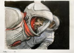 Enki Bilal "K.OBB" Affiche édition d'art . 50 x 70 cm