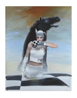 Enki Bilal • "La cavalière" Estampe pigmentaire Edition limitée