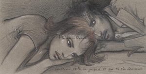 Enki BILAL "Laisse-moi rester ici " Affiche poster édition d'art