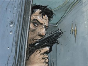 Enki Bilal • «Revolver» Estampe pigmentaire • Pièce unique signée