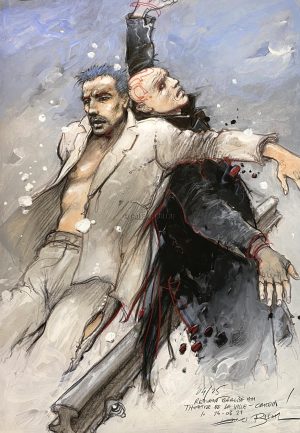 Enki BILAL • Rehaut original "Solitudes" - signé par l'auteur -N° 04/25