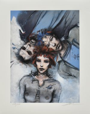 Enki Bilal .Estampe pigmentaire"Le sommeil du monstre" numérotée, signée limitée à 150ex