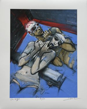 Enki Bilal • Tirage pigmentaire "Les clandestins" limité, numéroté signé 50ex.