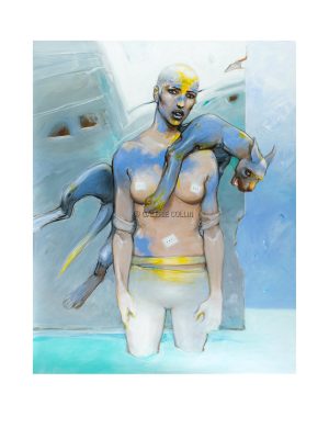 Enki Bilal • "Vertebrati couple I " Estampe pigmentaire Edition limitée 25 ex