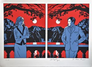 FLOC'H  Rare "Petites coupures" silkscreen print, E.A., signed