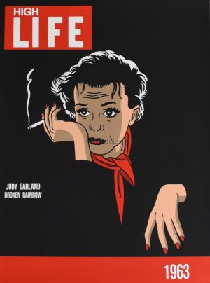 FLOC'H . Sérigraphie "Judy Garland : Broken Rainbow"