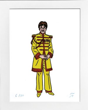 Floc'h • "Beatle John Lennon" Estampe pigmentaire Numérotée signée limitée 30 ex