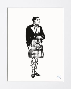 Floc'h "R.I.P. Britannia - The Laird" - Dessin original. VENDU