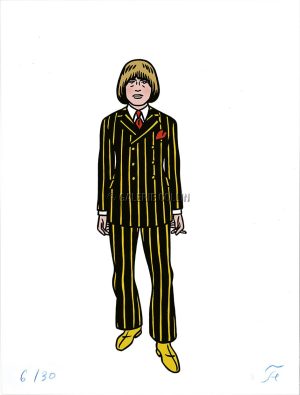 Floc'h • "Stone Brian Jones" Estampe pigmentaire Numérotée signée limitée 30 ex