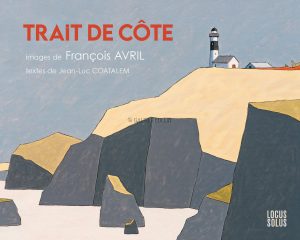 François Avril • "Trait de côte" Livre + estampe pigmentaire "roches noires" N°/ signée