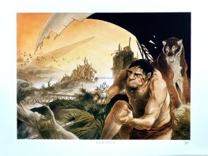 Frank Pe. Sérigraphie"Le passé du futur" signée H.C
