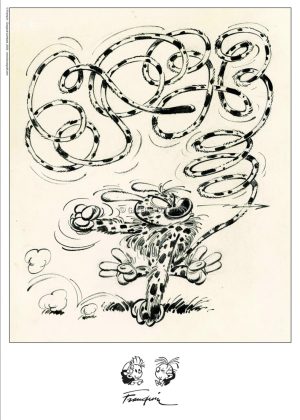 Franquin • Affiche édition d'art "Le Marsupilami"