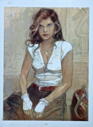 GIBRAT . "Jeanne" Affiche édition d'Art