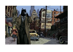 GUARNIDO . "BLACKSAD New York..." Estampe pigmentaire numérotée, signée, limitée 100ex