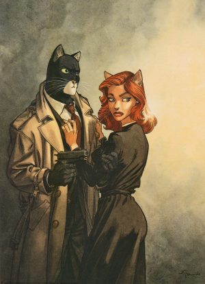 Guarnido "John's & Nathalia" Affiche édition d'art 24x18cm
