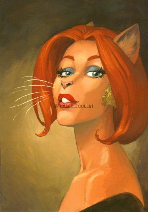 Guarnido "Portrait de Nathalia" Affiche édition d'art 24x18cm