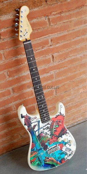 Druillet  "Jimi Hendrix" Stratocaster Fender US - numérotée signée 7 ex