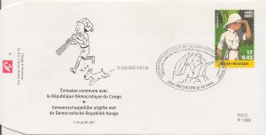 HERGÉ . Enveloppe "Congo-Mechelen"