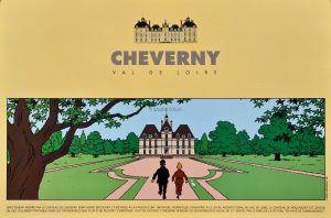 HERGÉ . TINTIN - Affiche Chateau de Moulinsart 1997