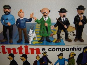 HERGÉ . Tintin est ses compagnons. Série de 6 figurines
