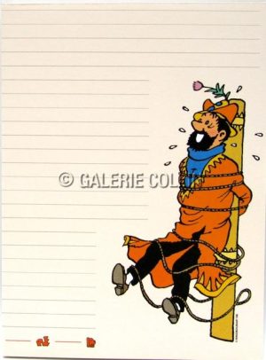 HERGÉ . Bloc Note "Le Temple du Soleil : Haddock"