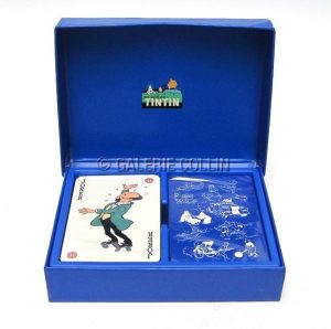 HERGÉ . Tintin - Jeux de cartes "En voiture Tintin"