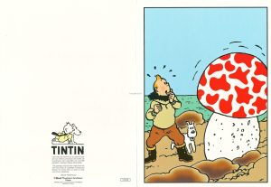Hergé -TINTIN : The Mysterious Star" Double card