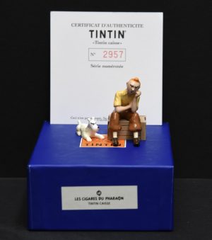 HERGÉ - PIXI - Tintin "Les cigares du Pharaon -Tintin caisse
