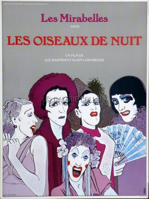 TARDI • Affiche de Cinéma  "LES OISEAUX DE NUIT" Rare!