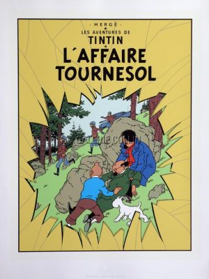 HERGÉ. TINTIN . SÉRIGRAPHIE - " L'AFFAIRE TOURNESOL "