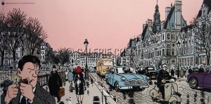 Tardi "Nestor Burma 4e arr.  de Paris" Affiche édition d'art