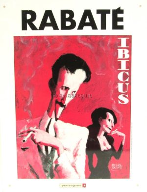 RABATÉ. Plaque publicitaire "Ibiscus"