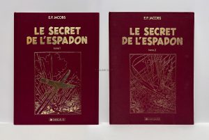 JACOBS . Grand Album toilé "Le Secret de l'Espadon, Tome I et Tome II