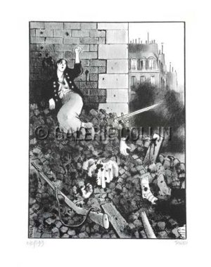 TARDI . LITHO impression aux encres - La Commune n°4