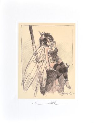 Loisel • "Fée n° 1" Affiche édition d'art sur papier vergé Conqueror - SIGNÉE
