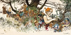 Loisel "Peter Pan couleur" Affiche édition d'art numérotée signée 399ex.