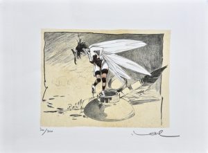 Loisel. Lithographie "Fée 9 l'encrier" numérotée signée 300ex.