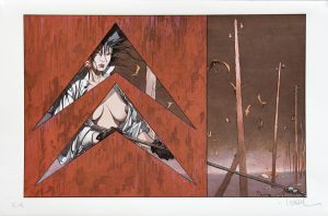 Loisel • Sérigraphie "1986 LES CHEVRONS VOIENT ROUGE" Signée E.A