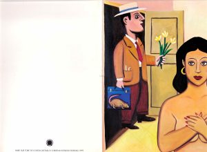 Loustal • "Exposition Ivoire" Carte double d'invitation 1999