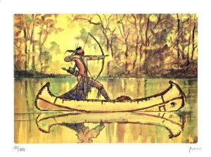 Manara . Affiche édition d'art "Un été indien"  Signée