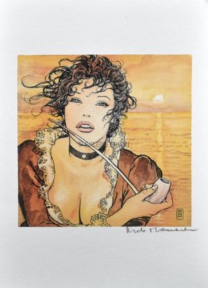 Manara • Affichette édition d'Art "Sun Molly" signée