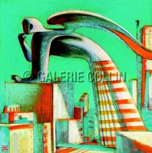 MATTOTTI . Sérigraphie "Ange des Villes" signé