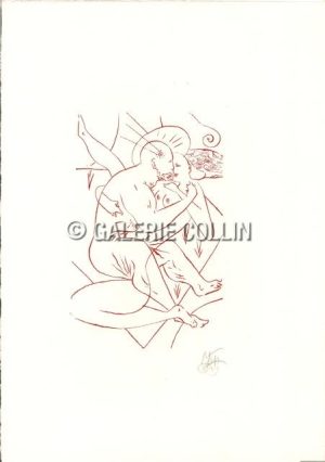 MATTOTTI . Sérigraphie "Couple" signée
