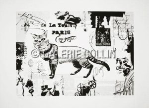 Dave McKean.  Sérigraphie "De la Tour Paris"