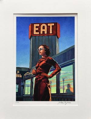 Miles HYMAN • Estampe pigmentaire "Eat" - Signée, limitée et numérotée