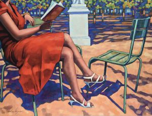 Miles HYMAN • Estampe pigmentaire "Jardin du Luxembourg" - Signée, limitée et numérotée