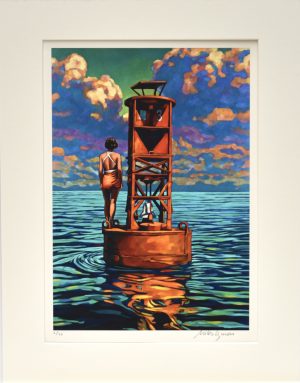 Miles HYMAN • "Sémaphore III" Estampe pigmentaire numérotée, signée 40 ex